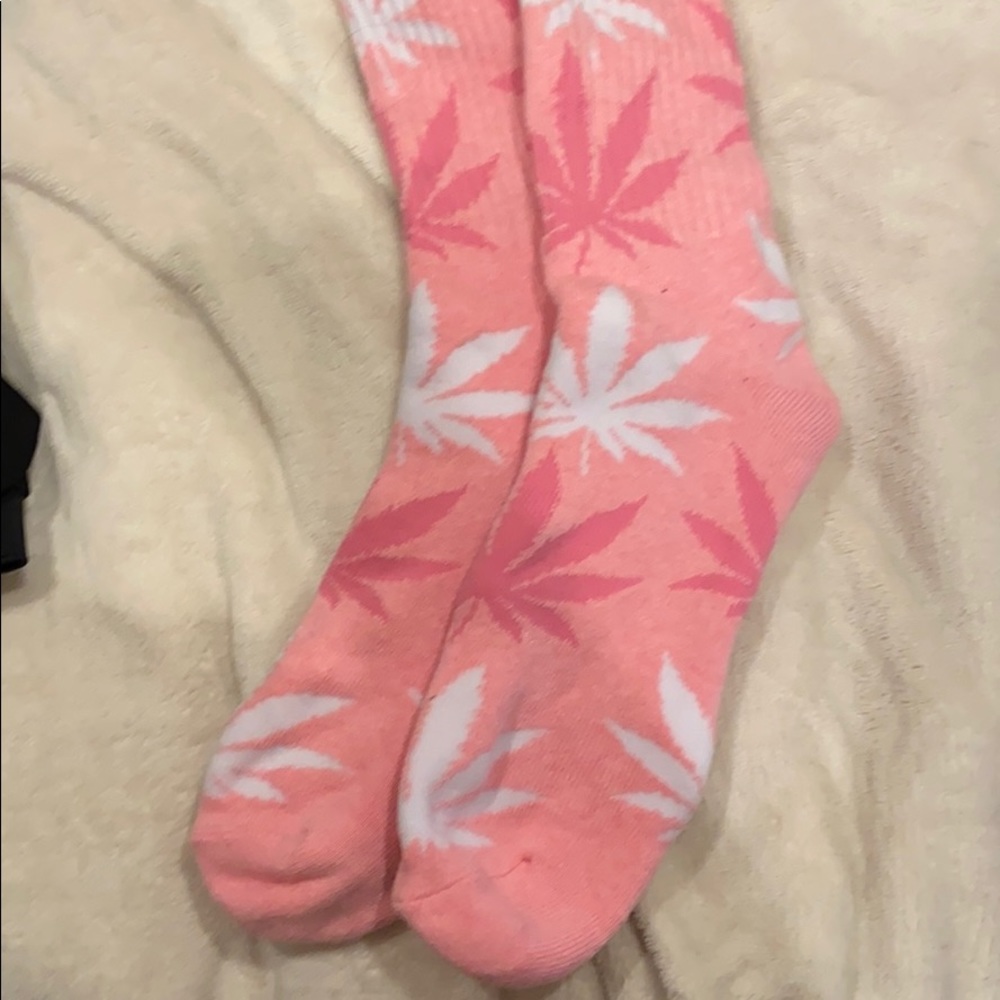 Huf pink socks
